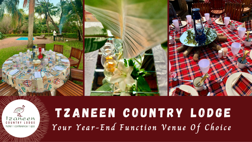 Looking for a venue to host your end of year function?  Then look no further than Tzaneen Country Lodge